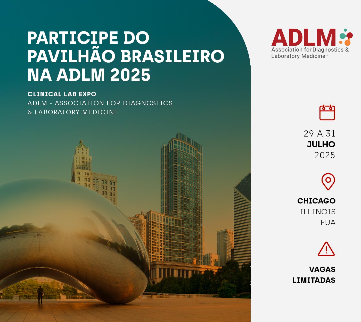 Faça parte do pavilhão brasileiro na ADLM